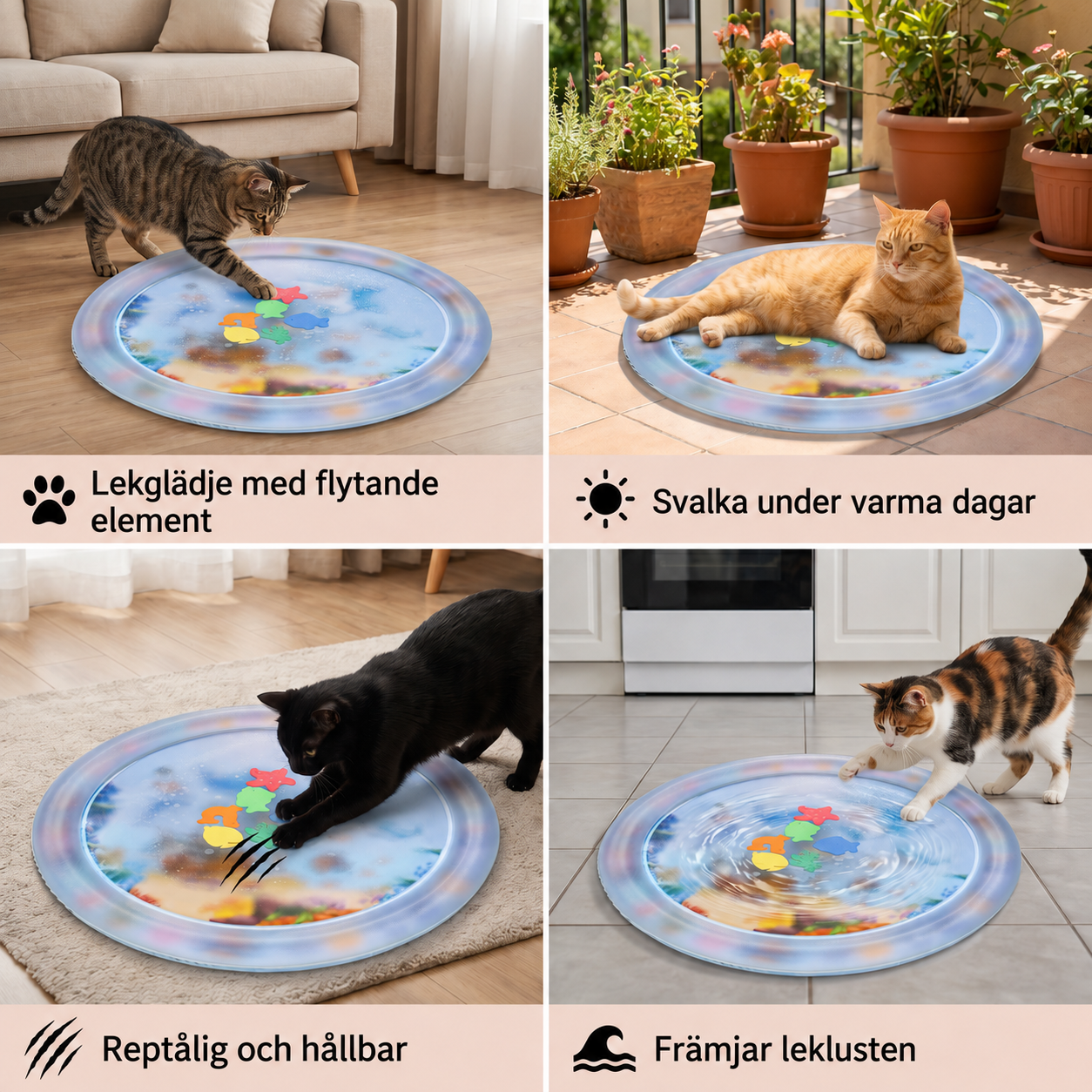 Kylande vattenmatta för katter 2.0