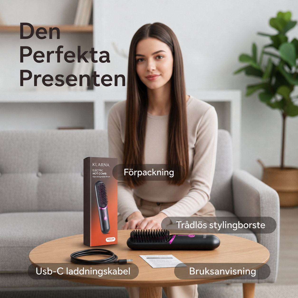 Sorva FineHeat 3™ | Sladdlös stylingborste