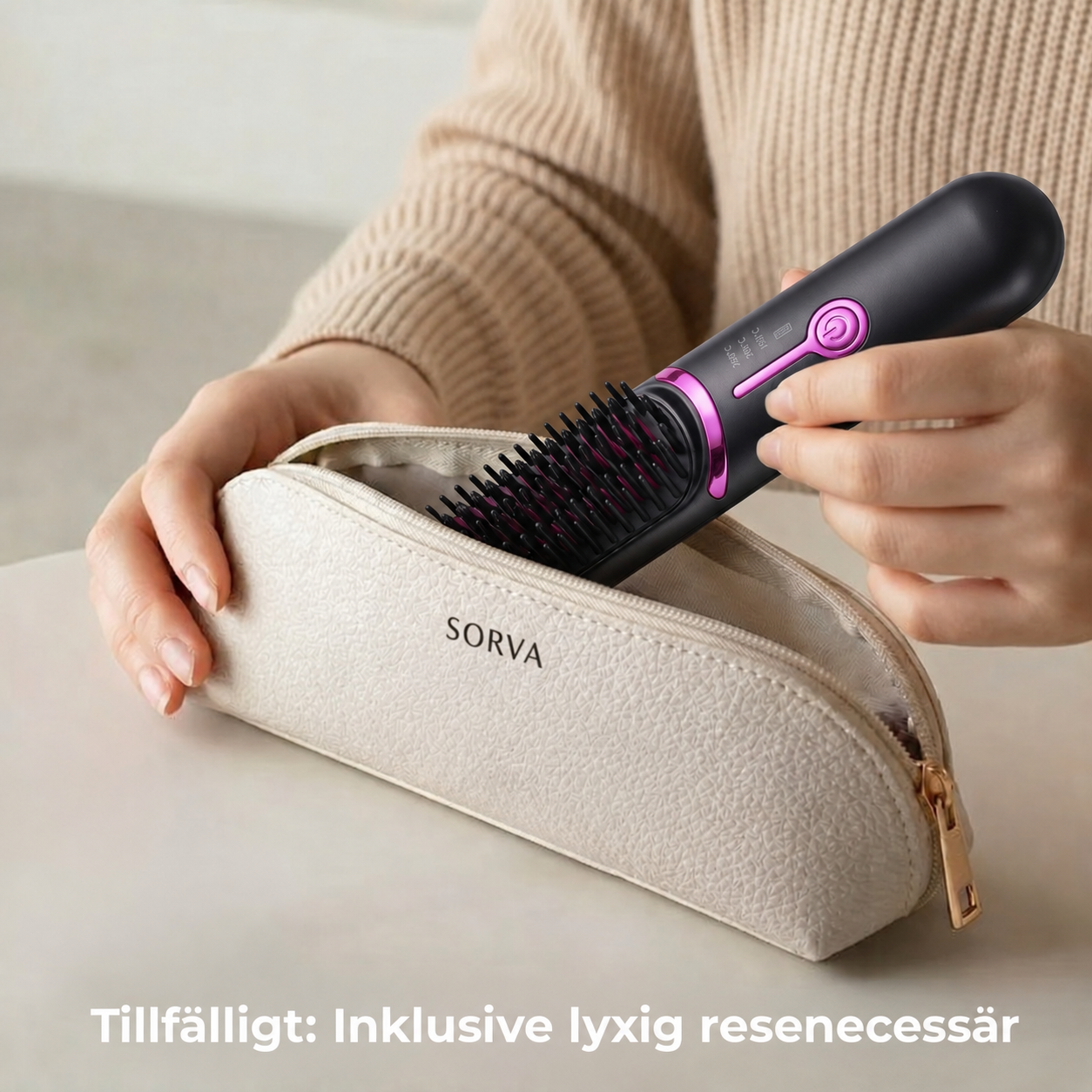 Sorva FineHeat 3™ | Sladdlös stylingborste