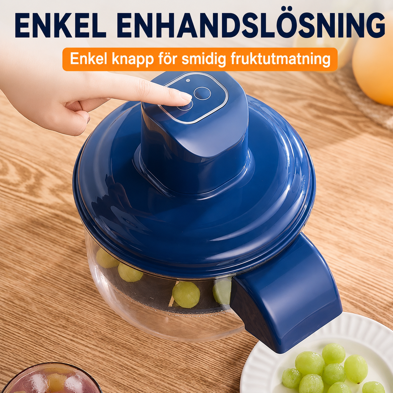 ✨ 50 % RABATT! 🍇🧄 Genomskinlig elektrisk frukt- och grönsaksskalare