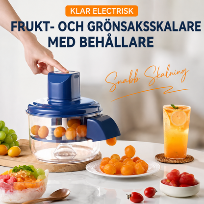 ✨ 50 % RABATT! 🍇🧄 Genomskinlig elektrisk frukt- och grönsaksskalare