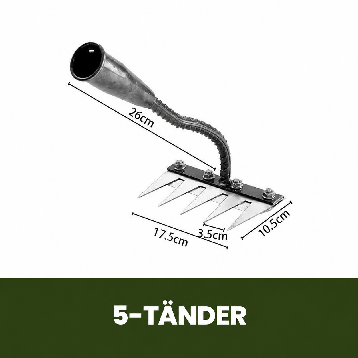 🌿 50 % RABATT NU! 🧤 Ogräsräfsa med 5/6/7/8 kolstålständer – slitstark, ergonomiskt grepp och effektiv ogräsrensning 🌱