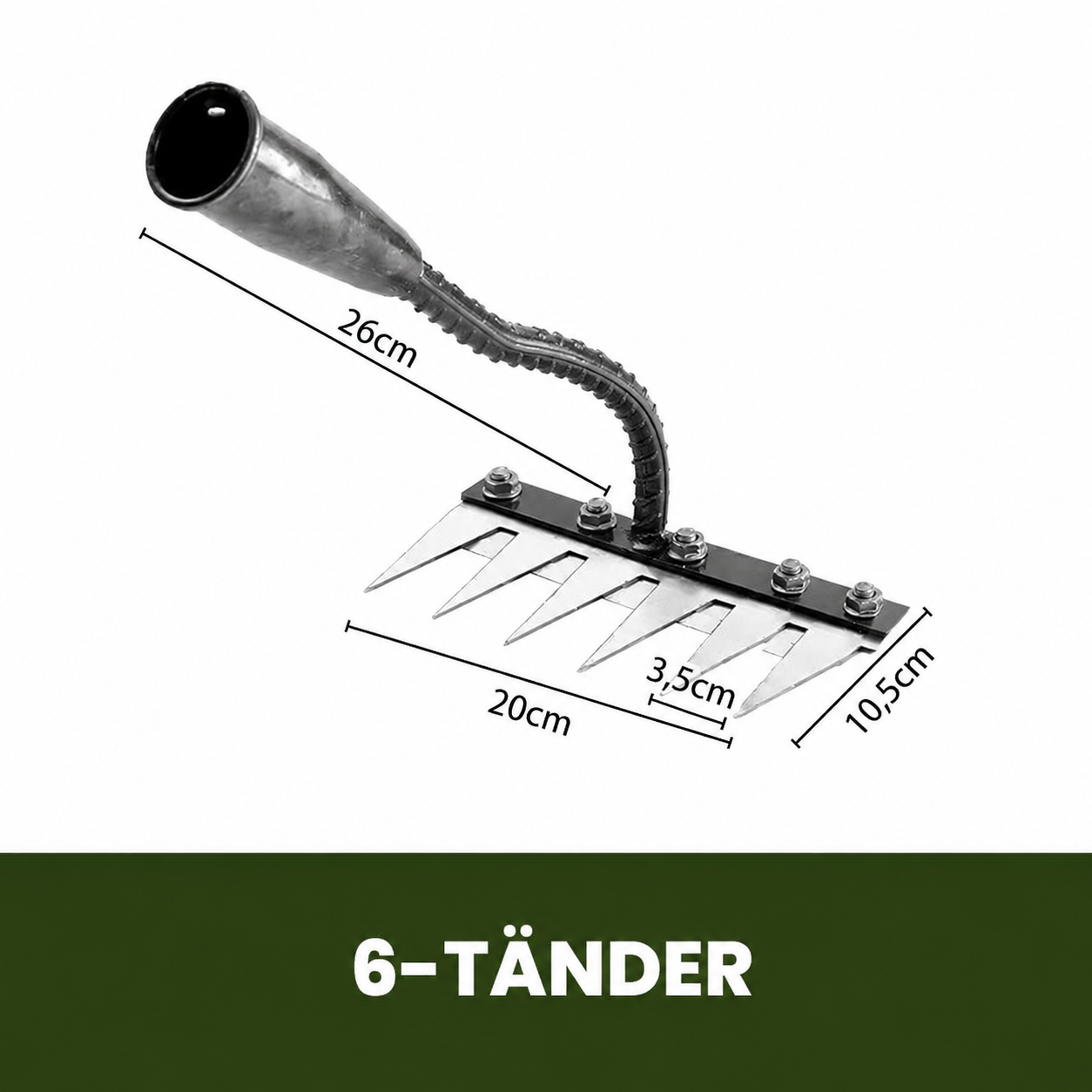 🌿 50 % RABATT NU! 🧤 Ogräsräfsa med 5/6/7/8 kolstålständer – slitstark, ergonomiskt grepp och effektiv ogräsrensning 🌱