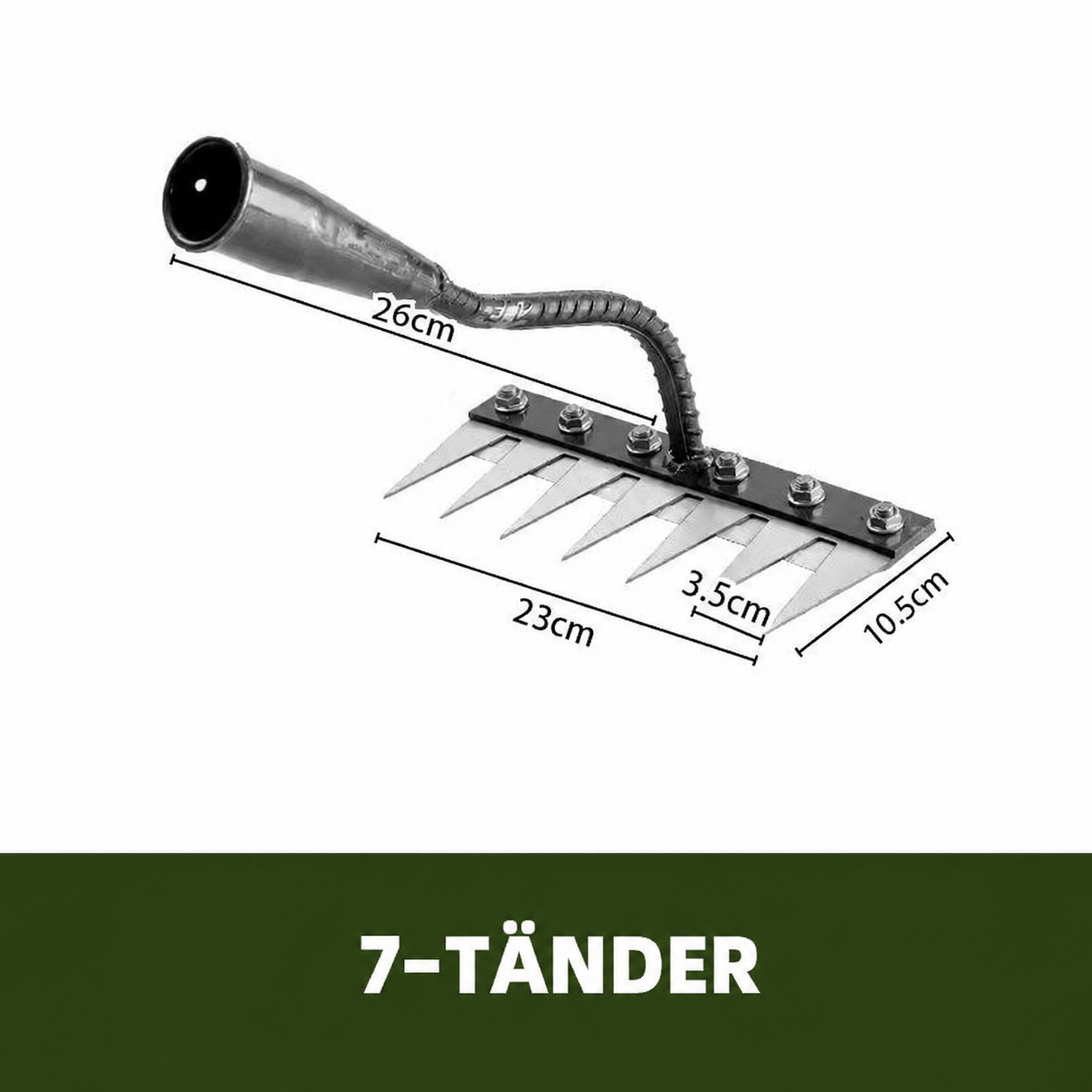 🌿 50 % RABATT NU! 🧤 Ogräsräfsa med 5/6/7/8 kolstålständer – slitstark, ergonomiskt grepp och effektiv ogräsrensning 🌱