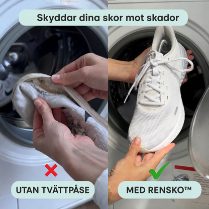 Sorva RenSko™ | Skotvättspåse för tvättmaskinen