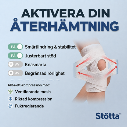 Stötta™ | Justerbart knästöd för stabilare rörelser