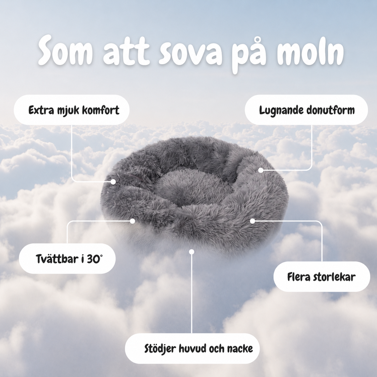 Sorva Donutbädd för hundar