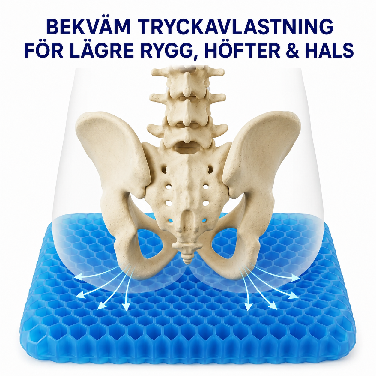 Sorva Sittro™ Gelkudde med bikakestruktur
