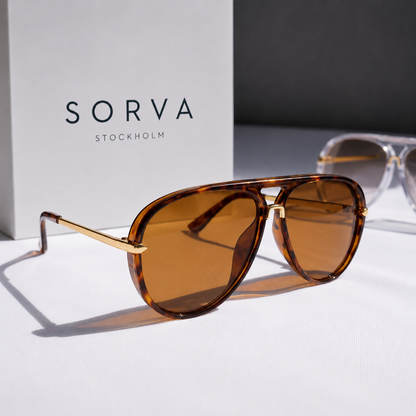 Sorva Aviara™ | Stilrena aviatorsolglasögon med retrolook