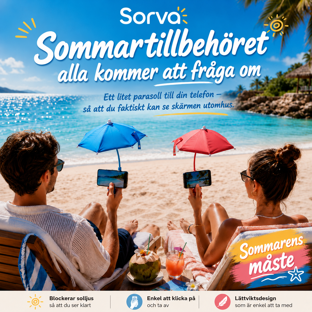 ☀️ Sorva ViewShade™ – Justerbart skärmparasoll mot blänk