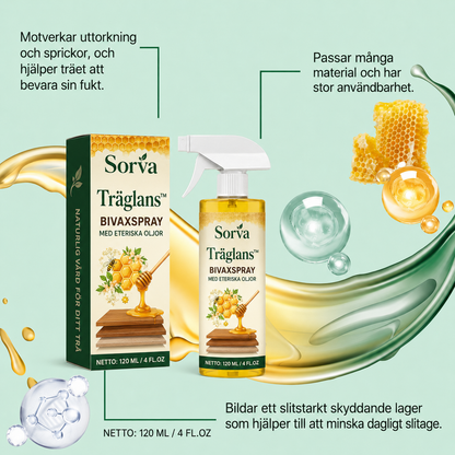 Sorva Träglans™ Bivaxspray för trä