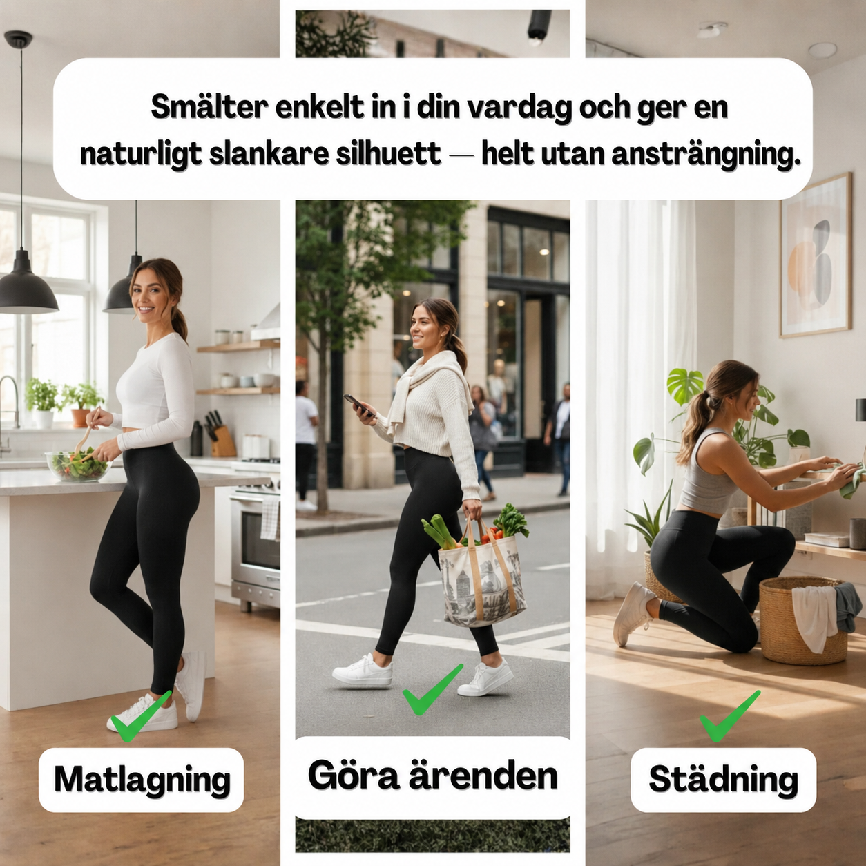 Sorva Formande Leggings med hög midja