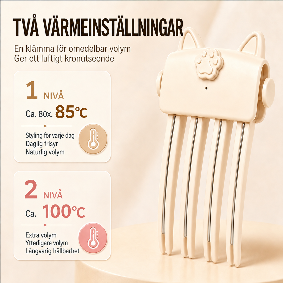 🔥 50% RABATT 🔥 Över 50 000 sålda! 🪮 Volymklämma för hårrötterna – omedelbar volym utan värme, inga märken, lätt & bekväm 💁‍♀️