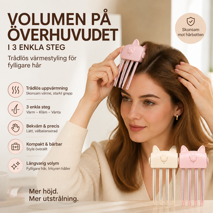 🔥 50% RABATT 🔥 Över 50 000 sålda! 🪮 Volymklämma för hårrötterna – omedelbar volym utan värme, inga märken, lätt & bekväm 💁‍♀️