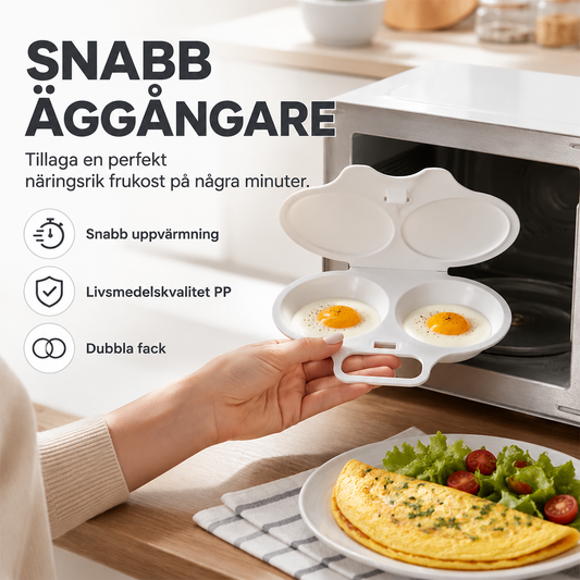 🥳 2026 HET REA 🥳💞 50K+ SÅLDA! 🥚🎁 Mikrovågsugn Äggkokare – 50% RABATT