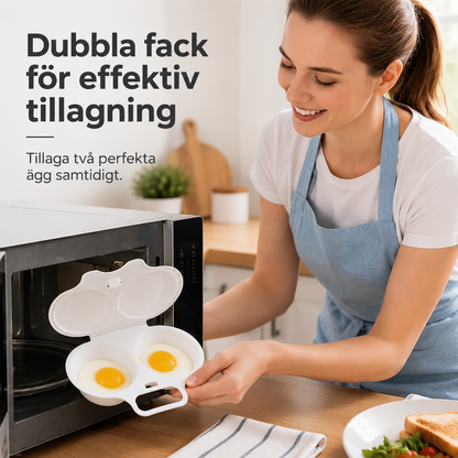 🥳 2026 HET REA 🥳💞 50K+ SÅLDA! 🥚🎁 Mikrovågsugn Äggkokare – 50% RABATT