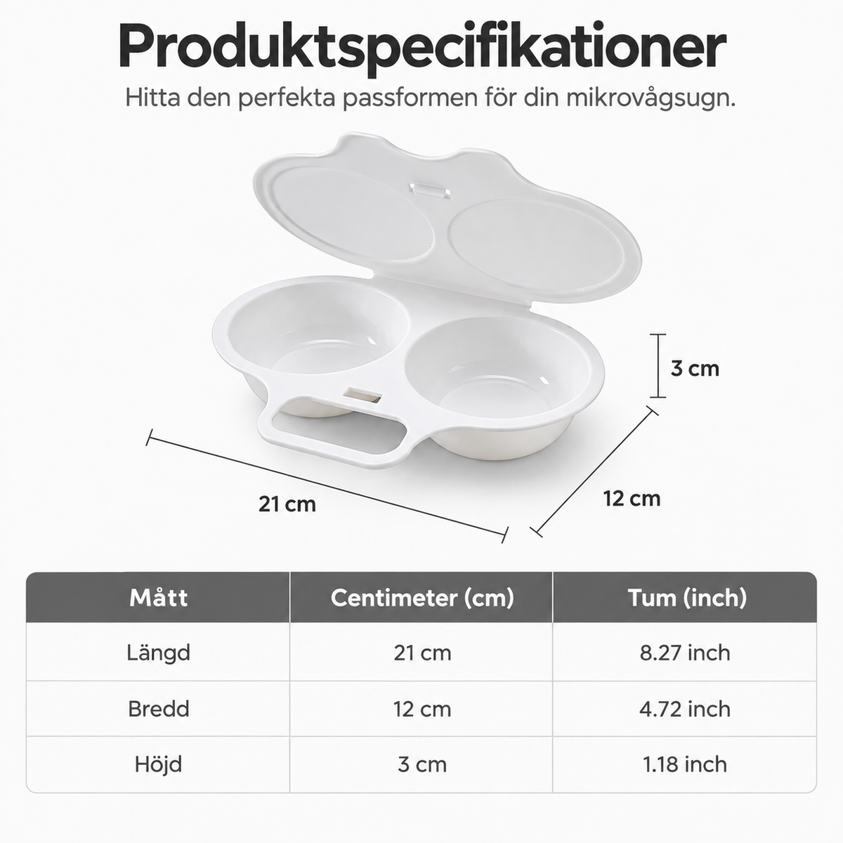 🥳 2026 HET REA 🥳💞 50K+ SÅLDA! 🥚🎁 Mikrovågsugn Äggkokare – 50% RABATT