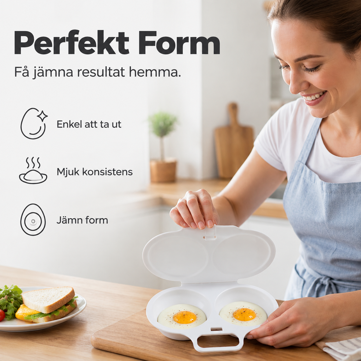 🥳 2026 HET REA 🥳💞 50K+ SÅLDA! 🥚🎁 Mikrovågsugn Äggkokare – 50% RABATT