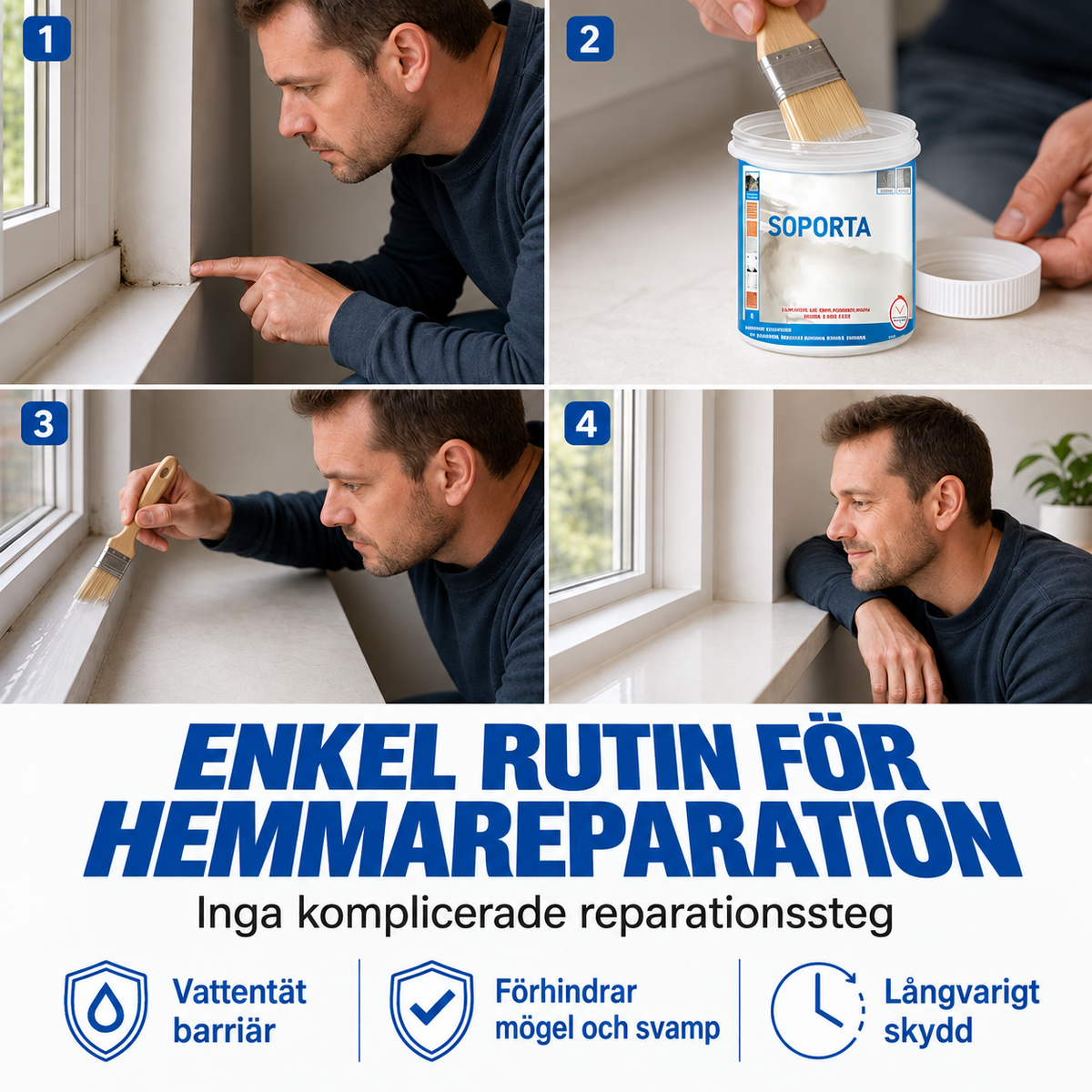 💧 50 % RABATT – Sorva AquaSeal™ | Vattentät reparation & tätning för flera ytor
