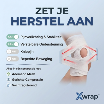 Xwrap™  –  Verstelbare Kniebandage