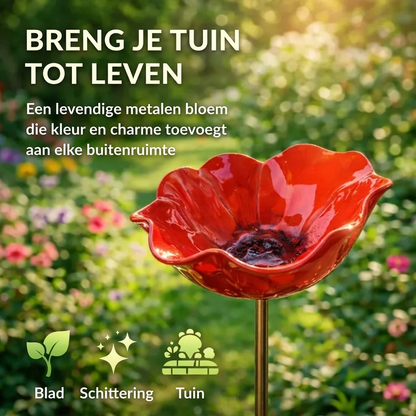 FlowerBath™ | Bloemvormige drinkbak voor vogels, vlinders en bijen