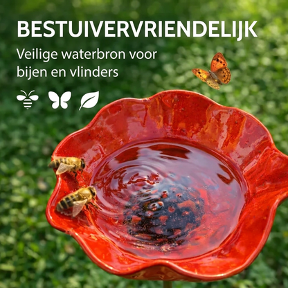 FlowerBath™ | Bloemvormige drinkbak voor vogels, vlinders en bijen