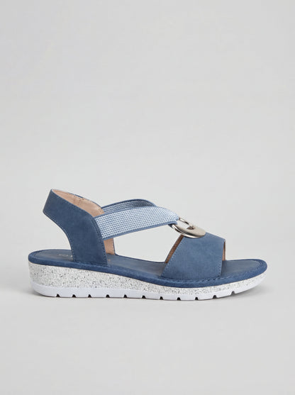 Eleganta komfortsandaler med justerbar passform