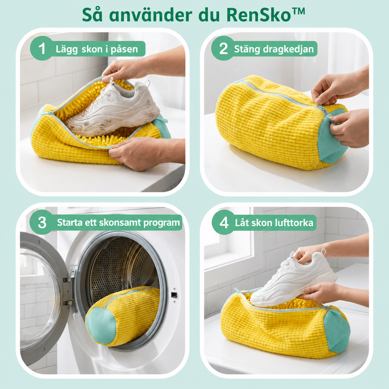 Så använder du Sorva RenSko i fyra steg