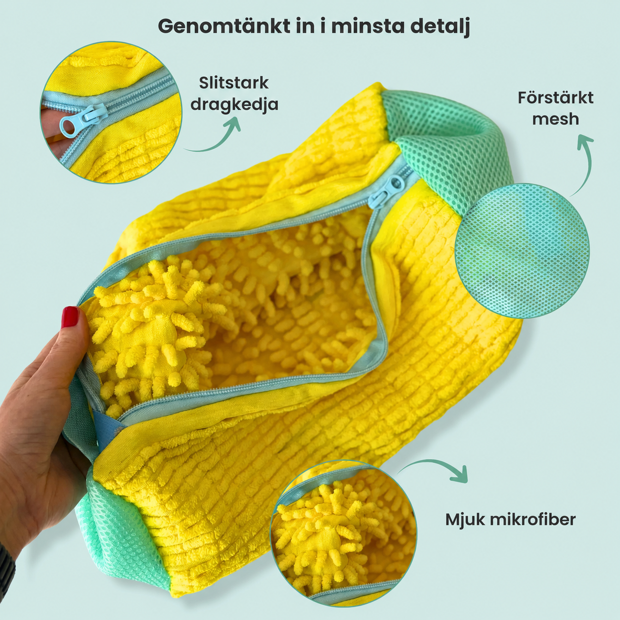 RenSko dragkedja mesh och mikrofiber