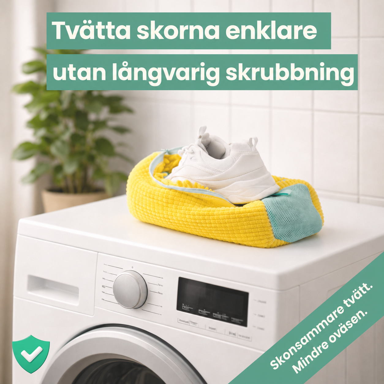 Sorva RenSko skotvättpåse på tvättmaskin